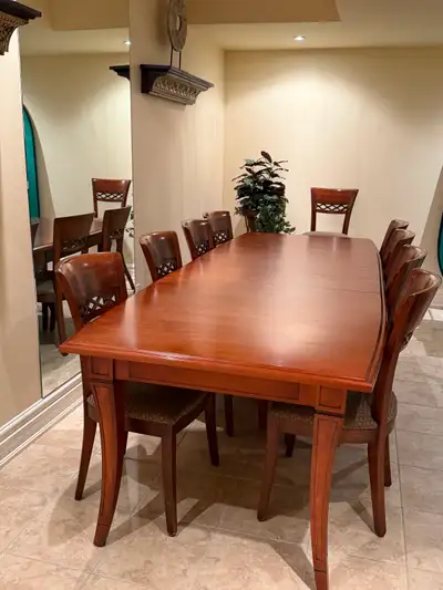 Solid Wood Homestead Woods Dining Set – 8 Chairs – Handcrafted, View more