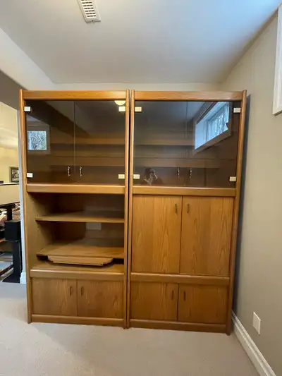 Large wooden cabinets, View more