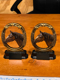 Vintage Horse Bookends 7" X 4.5"