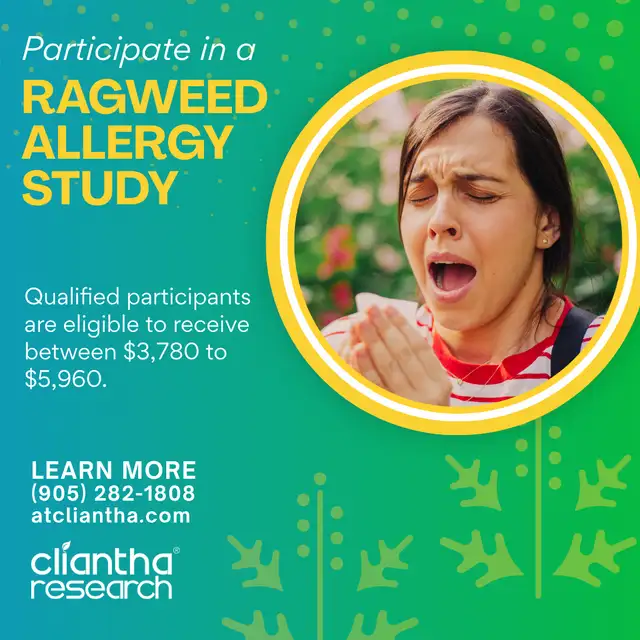 Ragweed Allergy - Paid Clinical Trial63611982753793120