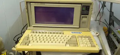 Vintage Sharp  PC-7100 Portable Personal Computer-Powers On, View more