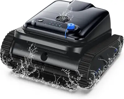 Robotic Pool Cleaner Upgraded Motor Powerful Wall-Climbing with, View more