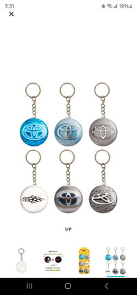 Many styles TOYOTA Keychain $4