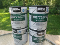 For sale Behr's deck and post solid stain, light cedar.