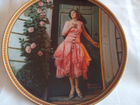 Vintage Norman Rockwell Collector Plate Standing in the doorway