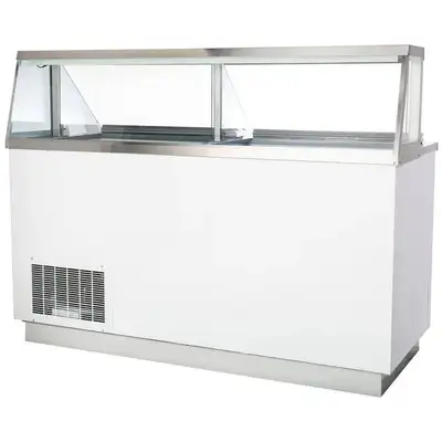 Commercial 68" Ice Cream Dipping Gelato Freezer -12 Tub Capacity, View more