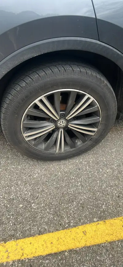 18 inch wheels off my 2018 Volkswagen Tiguan with brand new ALL SEASON TIRES. Uniroyal 235/55/R18. S...