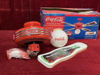 Vintage Coca Cola Ceiling fan with Globe light 1998 Brand New
