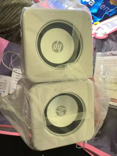 Brand New HP USB Powered Mini Computer Speakers with AUX, View more