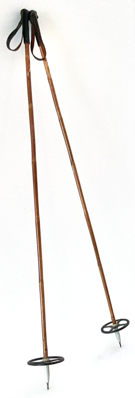 Vintage fin 1960 Bâtons de skis de fond bambou Finlande L in Arts & Collectibles in Lévis - Image 8