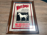WHITE HORSE WHISKEY PUB MIRROR