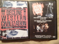 Punk Rock Movie + Decline of Western Civilization DVD's