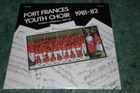 FORT FRANCES YOUTH CHOIR LP 1981 -1982