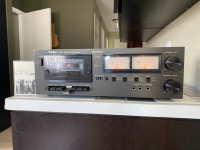 Teac CX-211 Stereo Cassette Deck Recorder Player w/    VU Meters