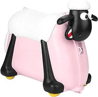 Shaun the Sheep Kids Ride-On Suitcase Carry-On Luggage, Pinknew
