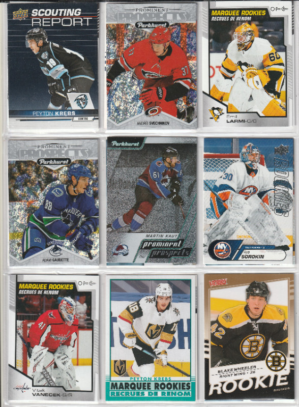 120 DIFFERENT NHL HOCKEY ROOKIE CARDS in Arts & Collectibles in Ottawa
