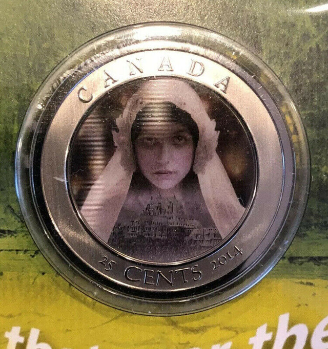 Pièce de monnaie 2014- 25 cents lenticulaire la mariée fantome dans Art et objets de collection  à Laval/Rive Nord - Image 2