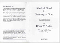 Signed Brian Aldiss - Philip K Dick related / UK edition