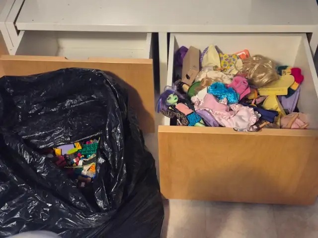 kid toys lego dolls with storage unit