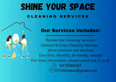 Shine Your Space Cleaning Services , View more