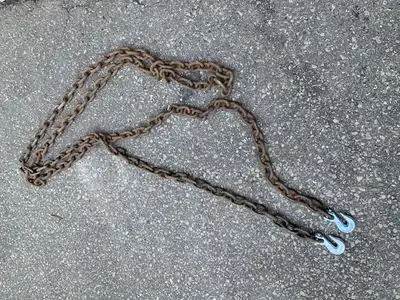 20 foot chain with hooks., View more