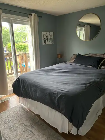 Private room with back yard. Laundry AC parking and patio and yard. Sharing house with 3 other adult...