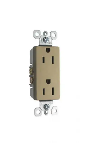 Pass & Seymour Legrand 15A Duplex Receptacle Antique Brass NEW IN BOX -CASE/12 Pass & Seymour Legran...