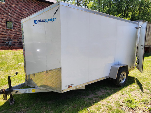 2021 Bluewater Full Aluminum 6x12x6 + V Nose Enclosed Trailer in Cargo & Utility Trailers in Windsor Region - Image 4