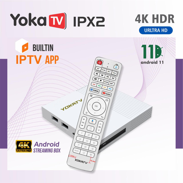 Yoka tv IPX2 -High tech 4k android streaming  box in General Electronics in Mississauga / Peel Region - Image 3