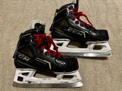 CCM Super Tacks Goalie skates, Youth 13, free skate guards, View more