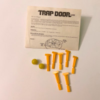 Vintage 1982 Trap Door Board Game Parts Pieces Instructions