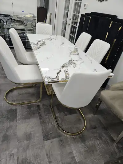 Modern Dining Table Set with 6 Chairs, View more