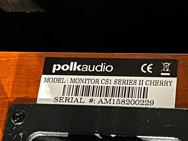 Polk Audio CS1 Center Speaker in Speakers in Mississauga / Peel Region - Image 2