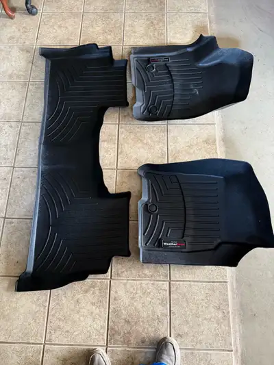 Floor mats for a 2023 GMC Yukon will fit Tahoe as well. Asking $150
