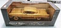 1958 CHEVY IMPALA AMERICAN MUSCLE MEMORIES DIECAST GOLD 1:18