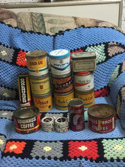 VINTAGE  ROUND CIGARETTE TINS TEXT RYAN (204) 781-2890 $5 - $10, View more