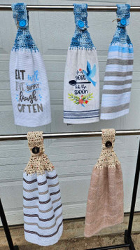 Hanging towels/dish cloths