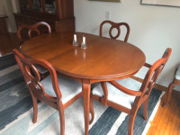 Complete Gibbard Solid Cherry dining room set
