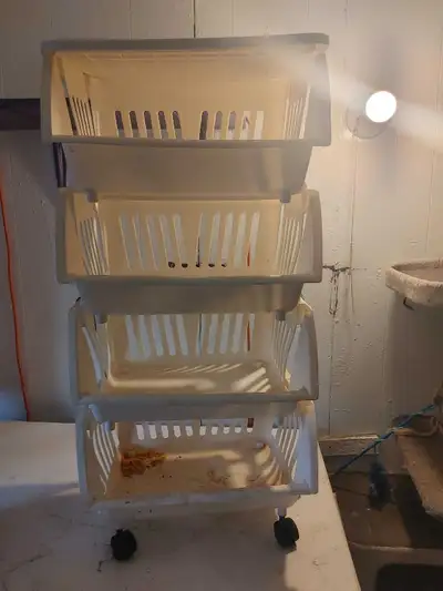 4-Tier Rolling Basket Organizer, View more