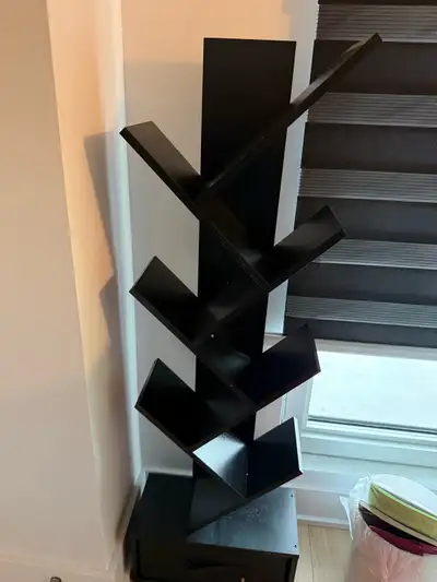 Modern Black Tree Bookshelf, View more