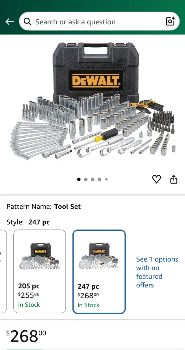 Brand New DEWALT Mechanics Tool Set, 247-Piece (DWMT81535) Neuf in Hand Tools in City of Montréal - Image 6