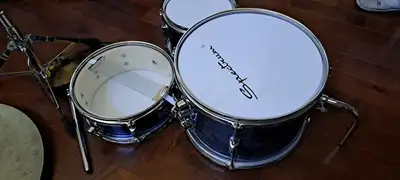 Spectrum “Electric Blue” Junior Drum Set for ages years 4+, View more