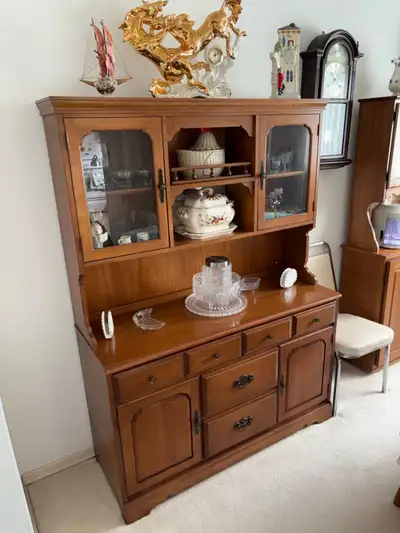 Solid Wood Dining Room Hutch, View more