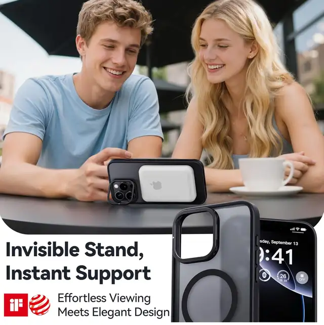 CASEKOO Slimmest Case with Stash Stand & MagSafe for iPhone 15 in Cell Phones in Kitchener / Waterloo - Image 7
