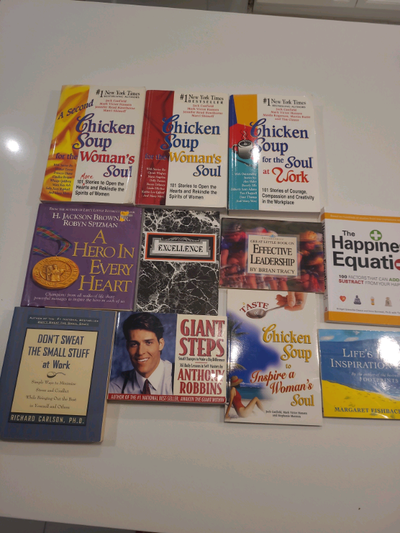 Lot of books for sale!!! Self help/wellness books, View more