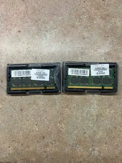 4GB 2x 2GB Kit PC2-6400 Laptop Memory HP Part# 516336-001, View more