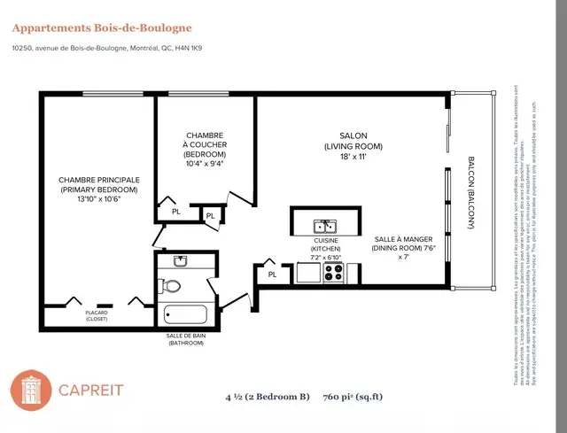 appartement 4 1/2 a louer