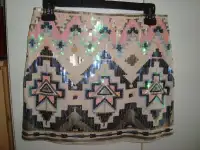 Ladies Express Sequenced Mini Skirt $25, size XS
