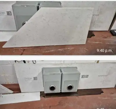 Marble kitchen counter top two pieces with undermount sink in great condition for sale $ 600 or best...