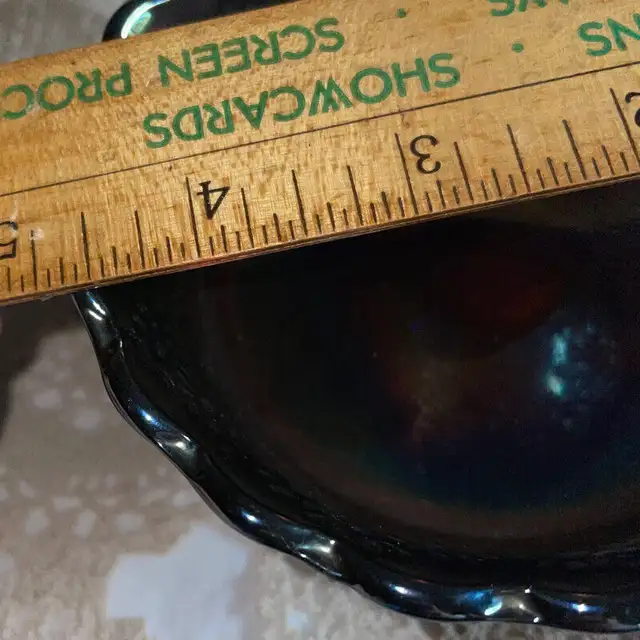 Vintage Blue Carnival Glass Candy Dish in Arts & Collectibles in Mississauga / Peel Region - Image 10